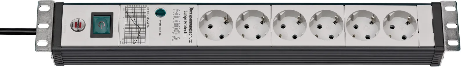 Brennenstuhl Premium-Line 60.000A extension lead with surge protection