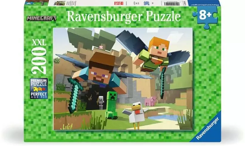 Ravensburger Minecraft: Animal Adventures -palapeli, 200 palaa