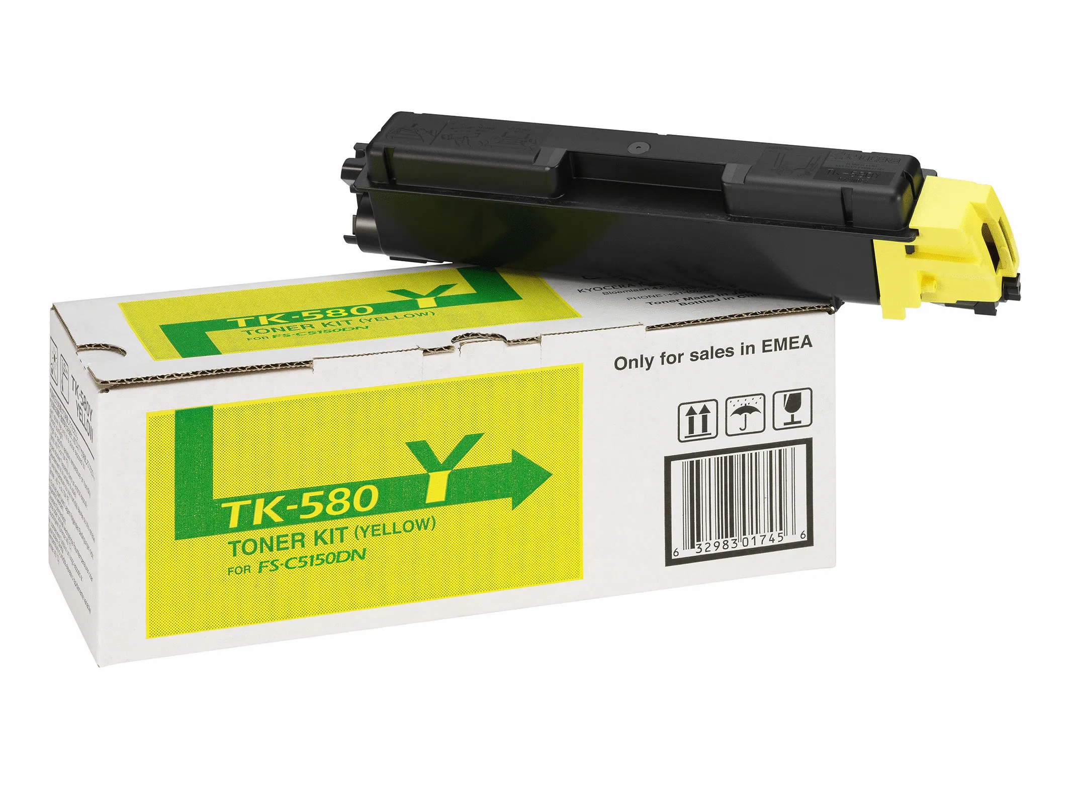 KYOCERA TK-580Y lasertoner, gul