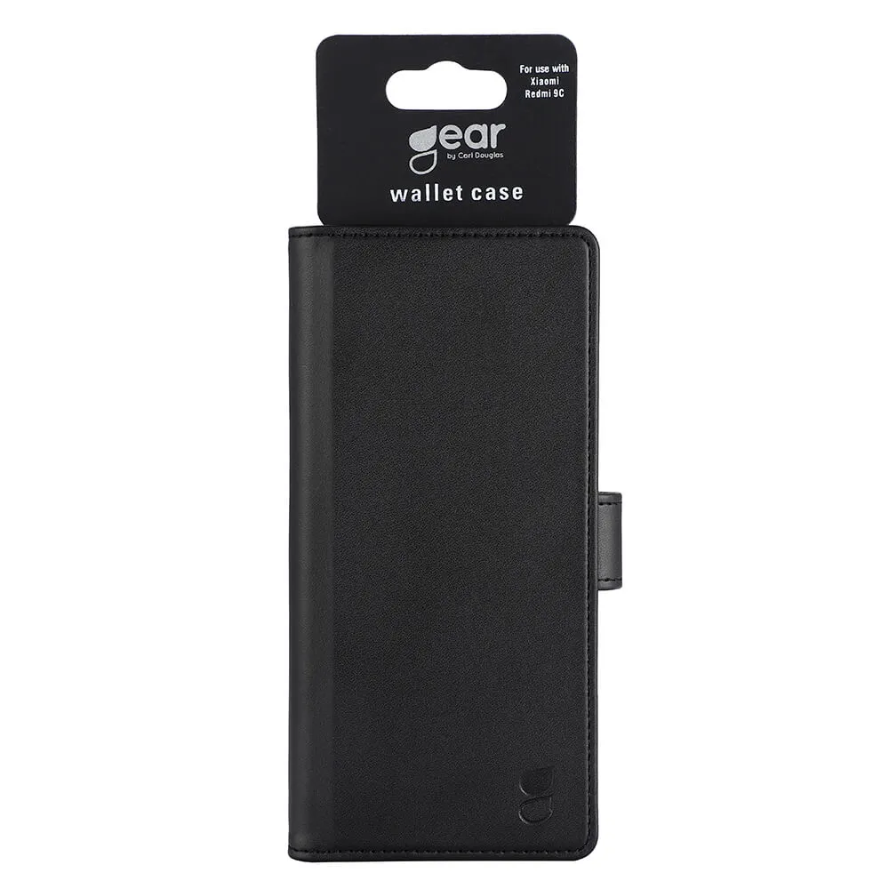 GEAR Wallet, Redmi 9C - Wallet Case, Black