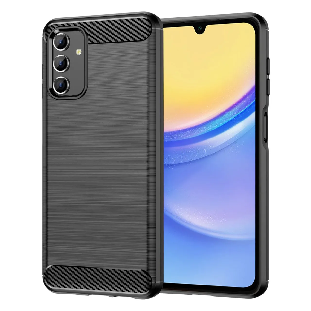 Insmat C&S Style, Galaxy A15 5G/4G -suojakuori, Musta Insmat C&S Style, Galaxy A15 5G/4G -suojakuori, Musta