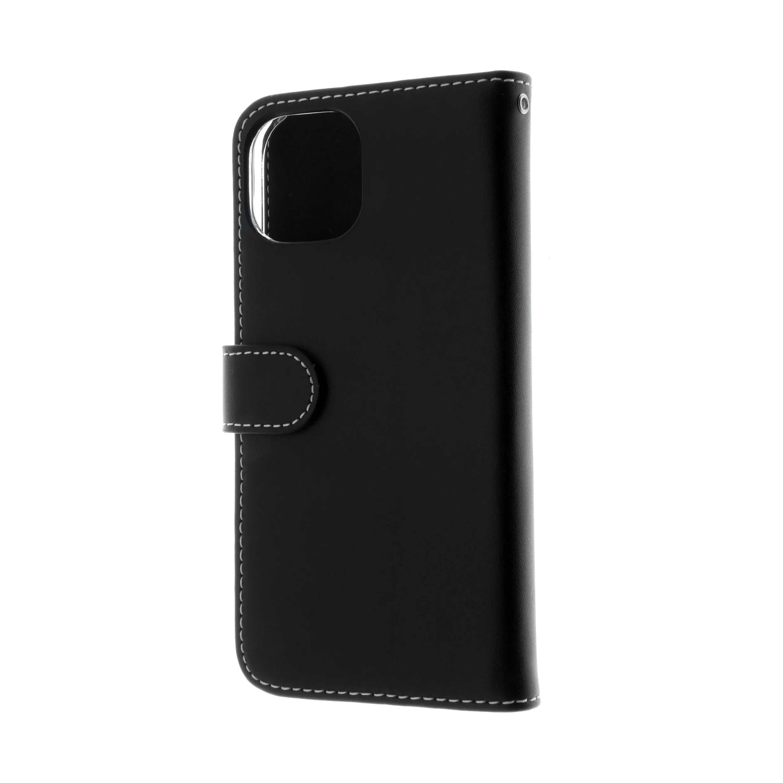 Insmat Exclusive Flip Case, iPhone 15 -lompakkokotelo, Musta