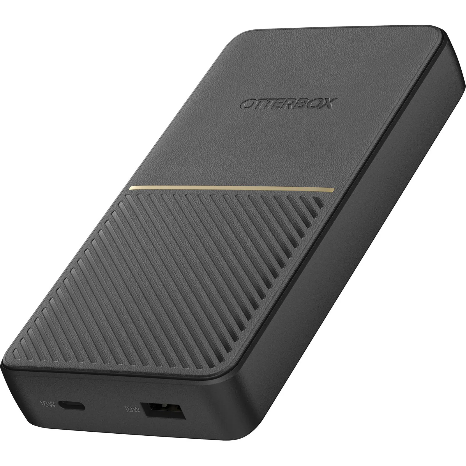 OtterBox - Virtapankki - 20000 mAh - 18 watt - 3 A - Apple Fast Charge, Huawei Fast Charge, PE 2.0+, PD 3.0, QC 3.0, AFC, SFCP - 2 lähtöliittimet (USB, USB-C) -