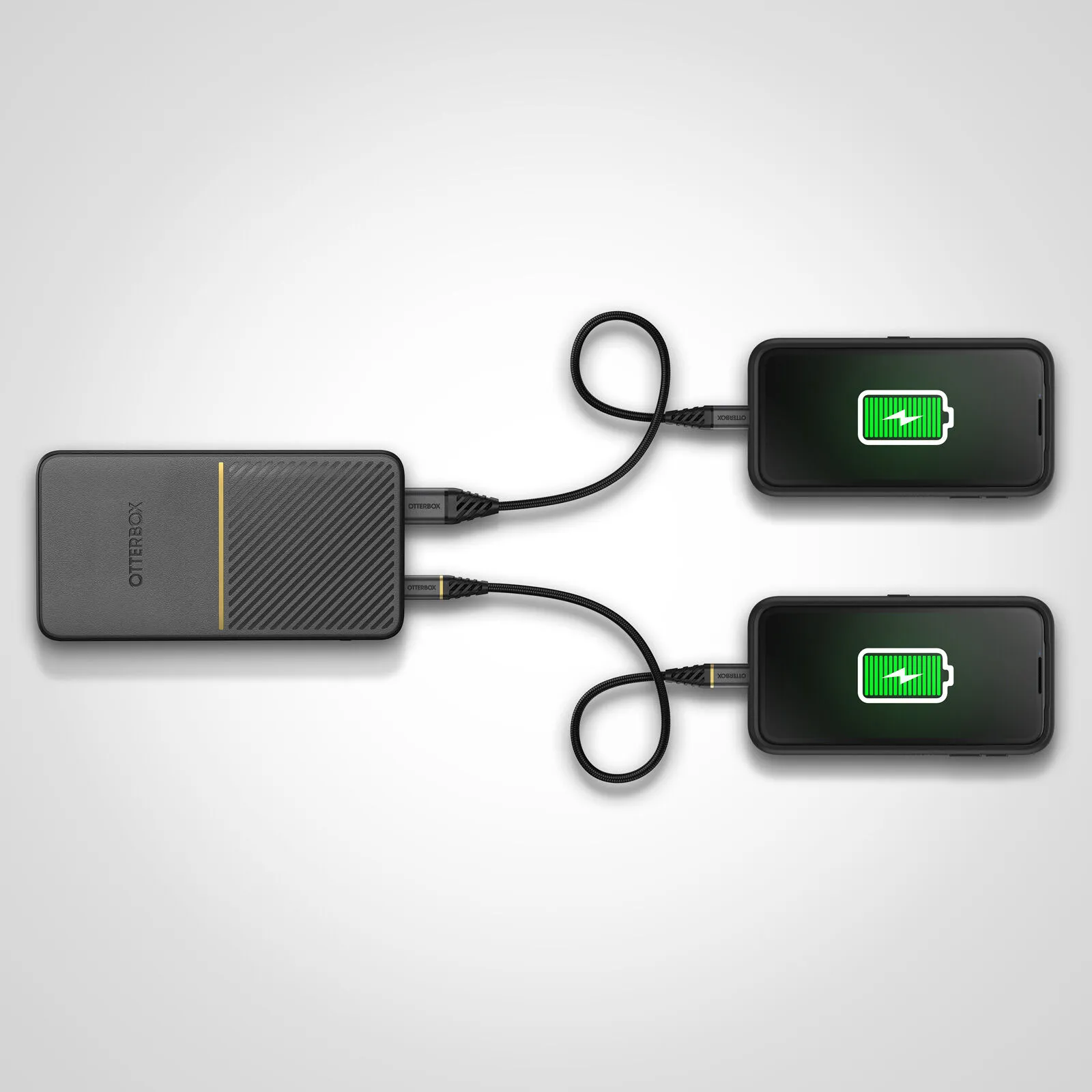 OtterBox - Virtapankki - 20000 mAh - 18 watt - 3 A - Apple Fast Charge, Huawei Fast Charge, PE 2.0+, PD 3.0, QC 3.0, AFC, SFCP - 2 lähtöliittimet (USB, USB-C) -