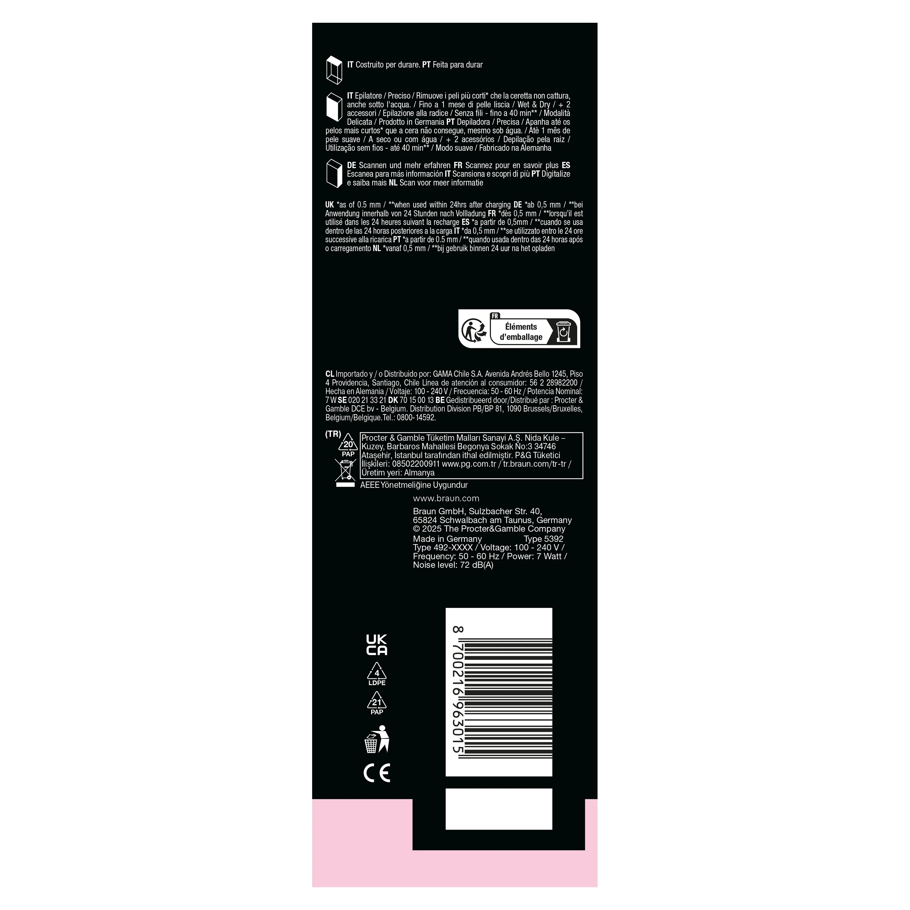 Braun Silk&middot;&eacute;pil 5 SE5011 Wet &amp; Dry -epilaattori