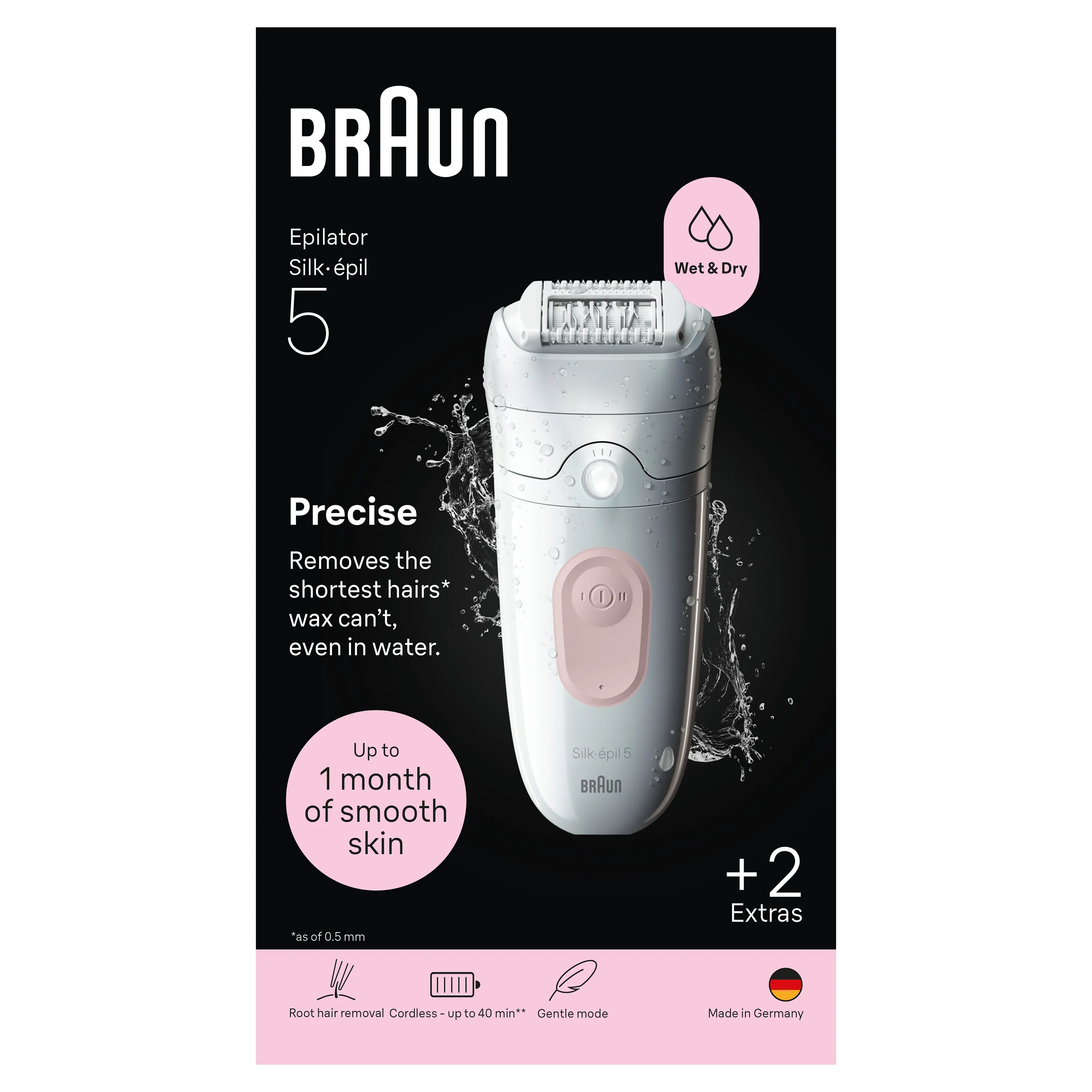Braun Silk&middot;&eacute;pil 5 SE5011 Wet &amp; Dry -epilaattori