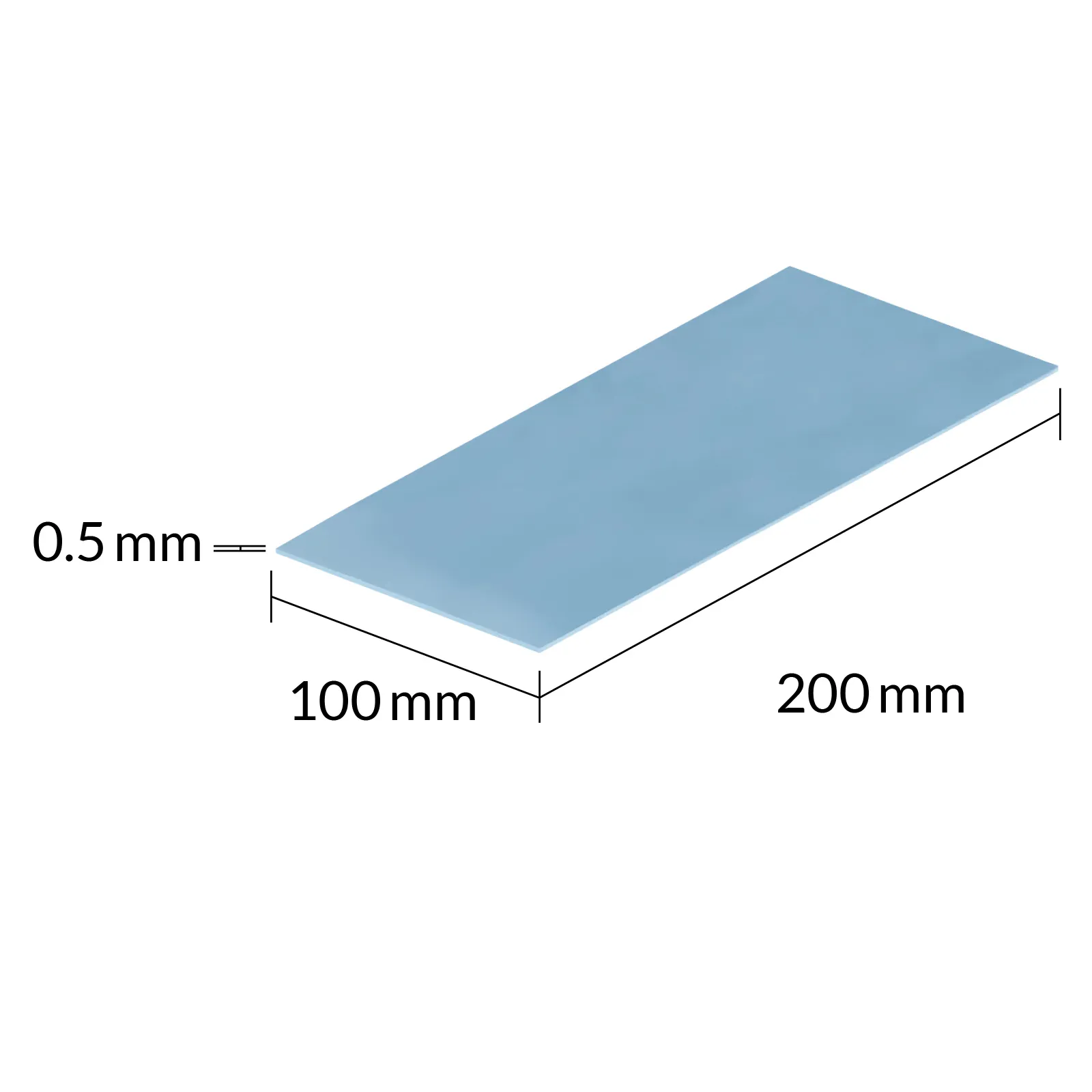 ARCTIC TP-3 200 x 100 mm x 0.5 mm 2-pack Thermal Pad, Blue