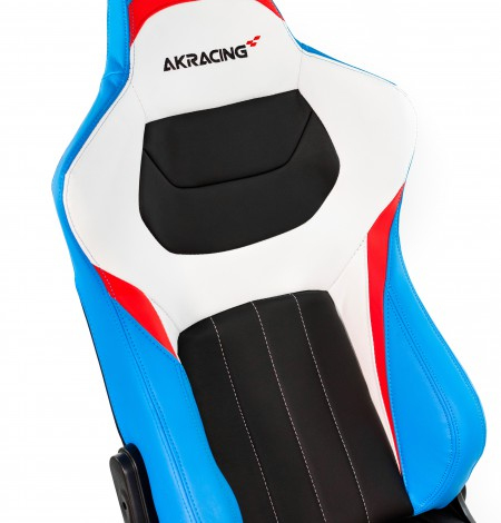 AKRacing Premium Style V2 Pelituoli - Musta Sininen Punainen Valkoinen