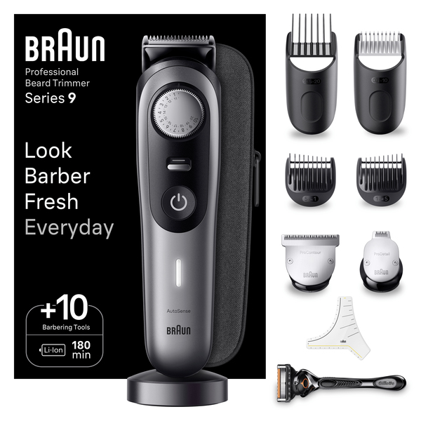 Braun Professional BeardTrimmer 9 BT9420 - skäggtrimmer, Svart