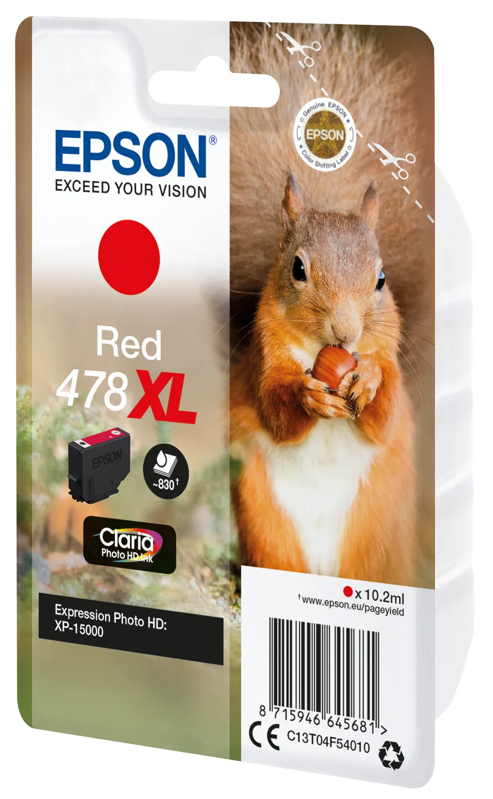 Epson 478XL bl&auml;ckpatron, 10.2 ml, magenta