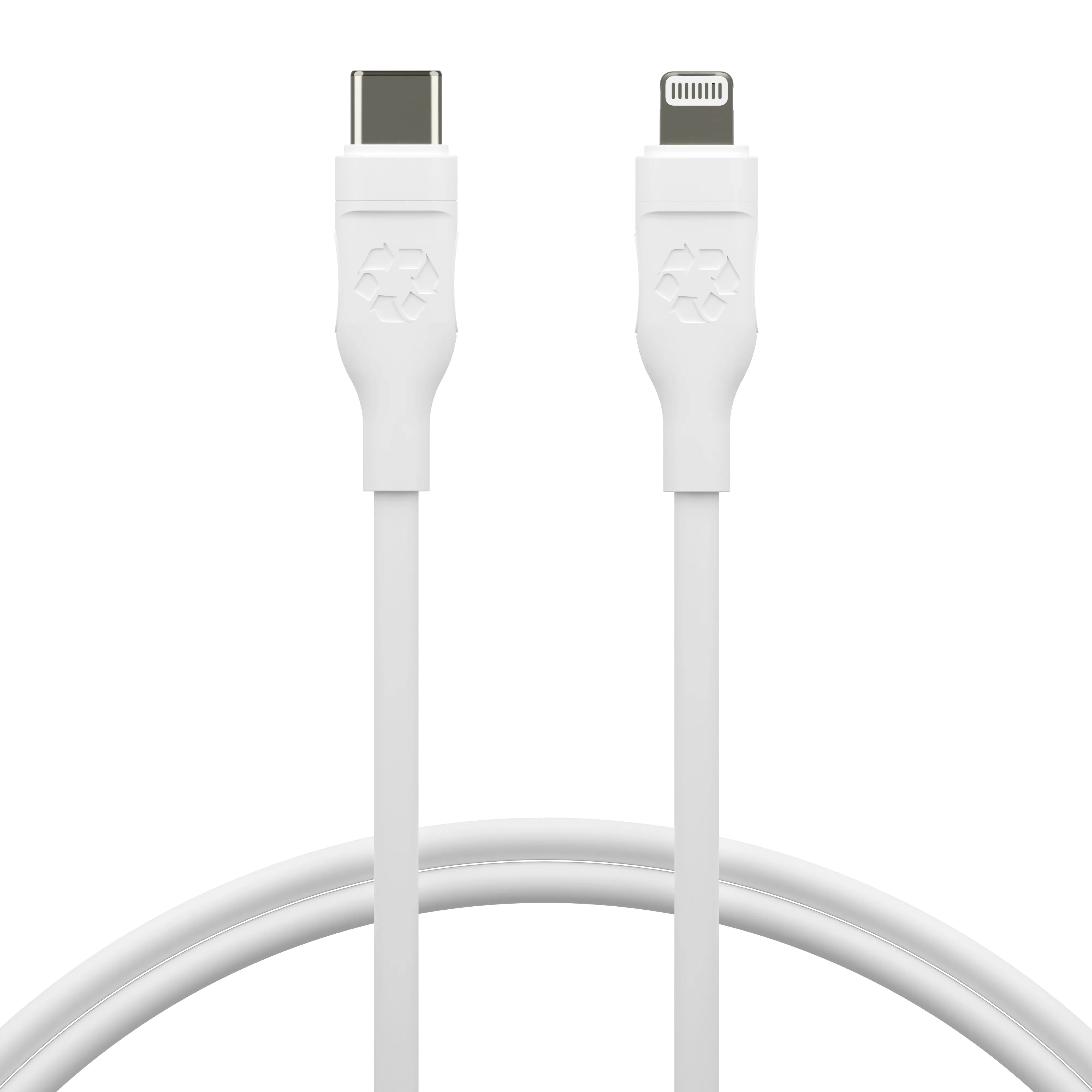 Re-charge - Cable - USB-C to MFI Lightning - TPE, White 1.2m