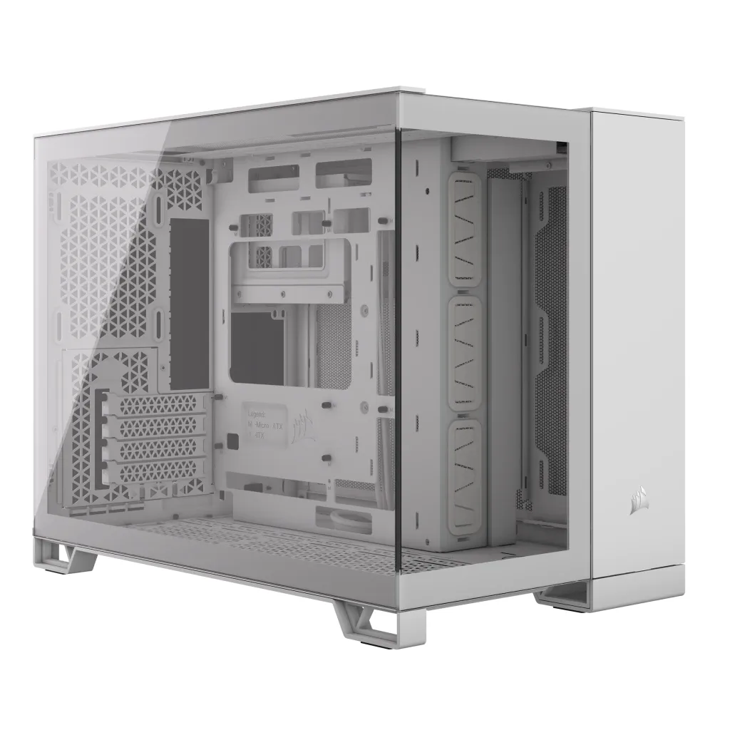 Corsair 2500X Dual Chamber - mATX case, white