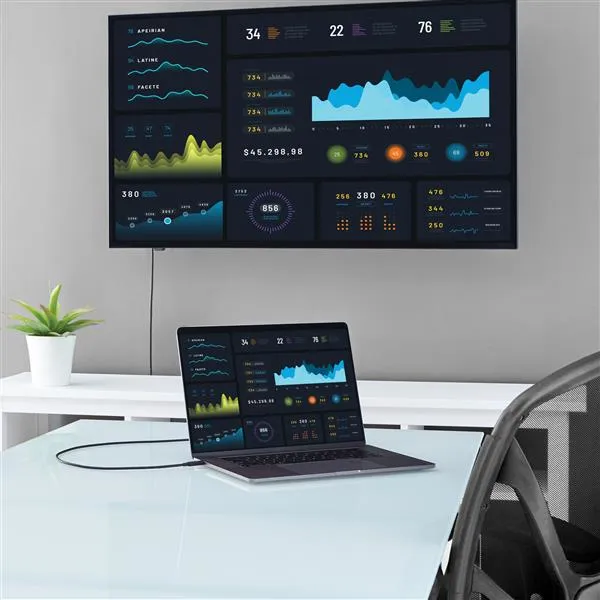 Startech USB Type-C &ndash; HDMI - kabel, 2 m, Svart