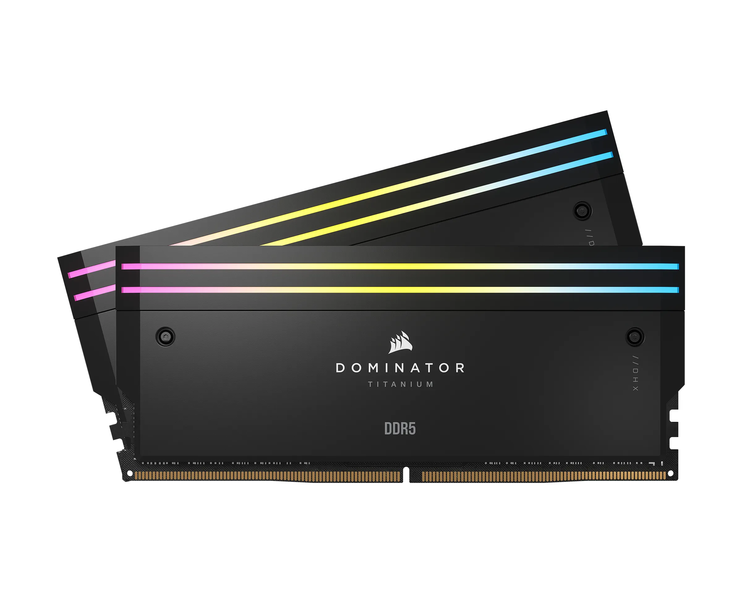 CORSAIR DOMINATOR TITANIUM RGB 48GB 2x24GB DDR5 6000MT/s DIMM Unbuffered 30-36-36-76 Std PMIC XMP 3.0 Black Heatspreader 1.4V