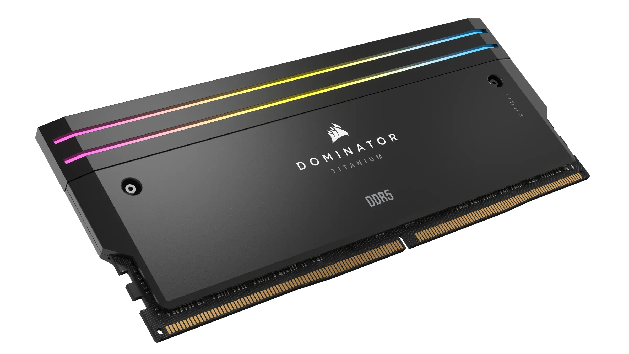 CORSAIR DOMINATOR TITANIUM RGB 48GB 2x24GB DDR5 6000MT/s DIMM Unbuffered 30-36-36-76 Std PMIC XMP 3.0 Black Heatspreader 1.4V
