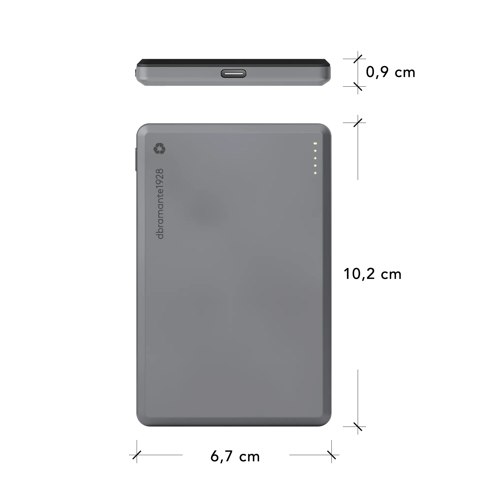 Re-charge - Power Bank 5K Magsafe - Grey