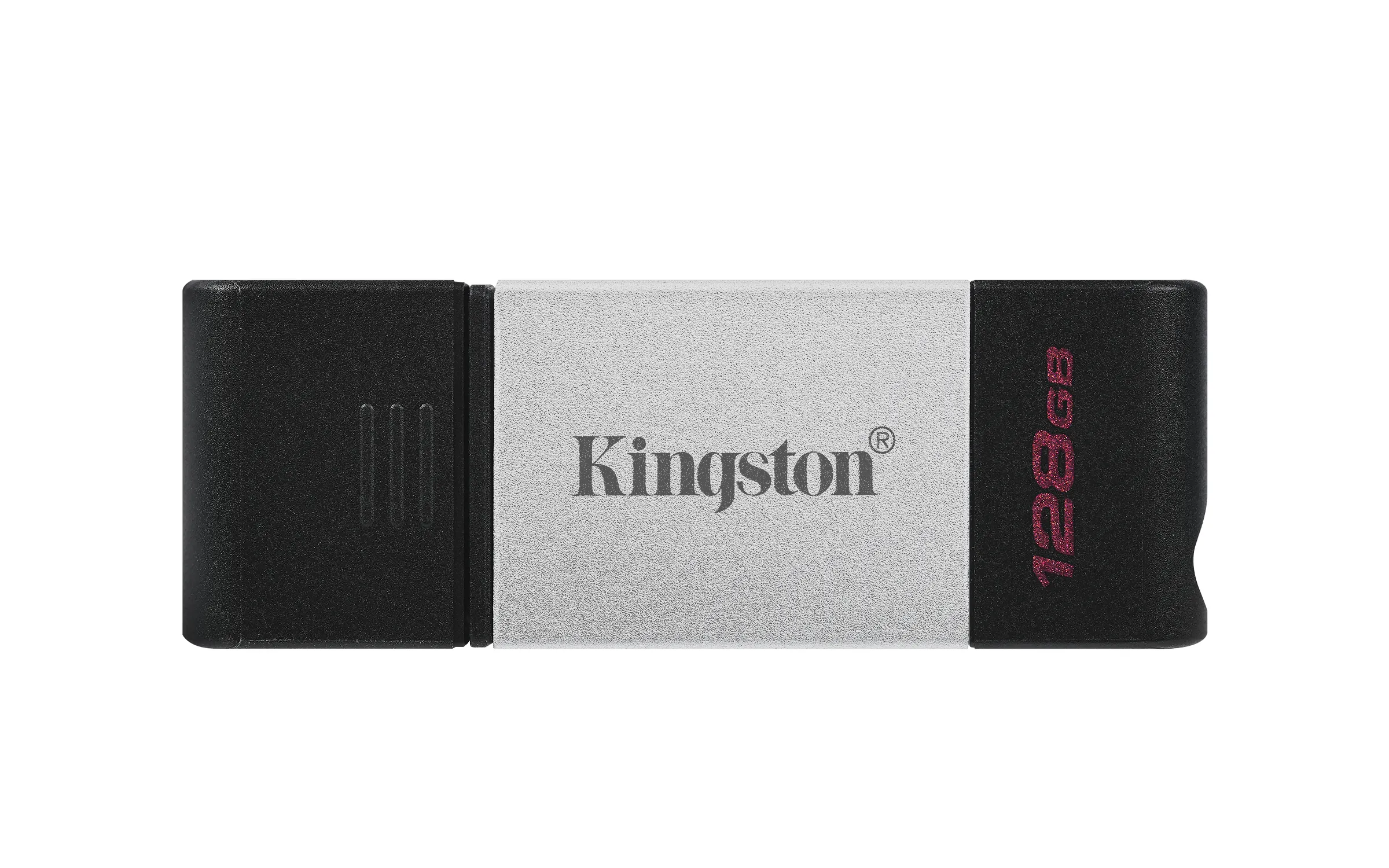 Kingston DataTraveler 80 USB-C 3.2 Gen 1 128GB memory stick, Black/Silver
