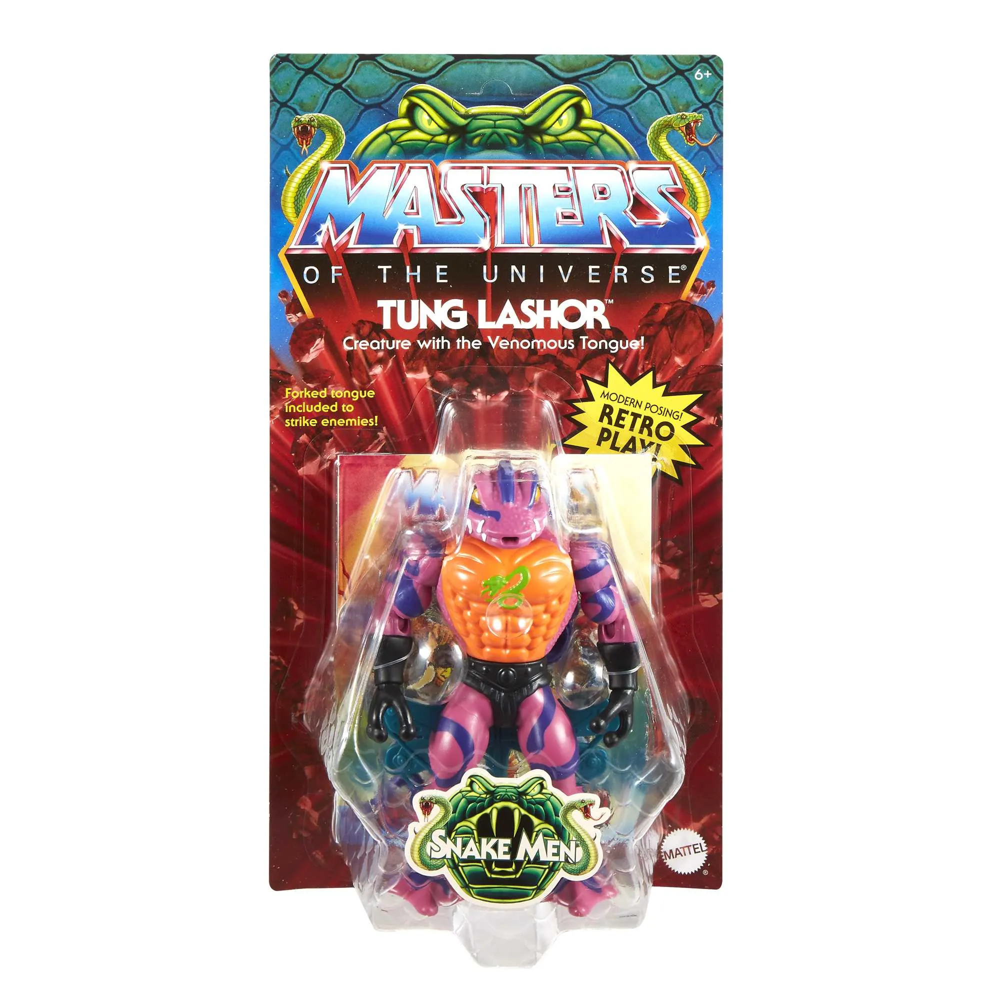 Mattel Masters of the Universe Origins Action Figure Tung Lashor, Toy Figure (14 cm)
