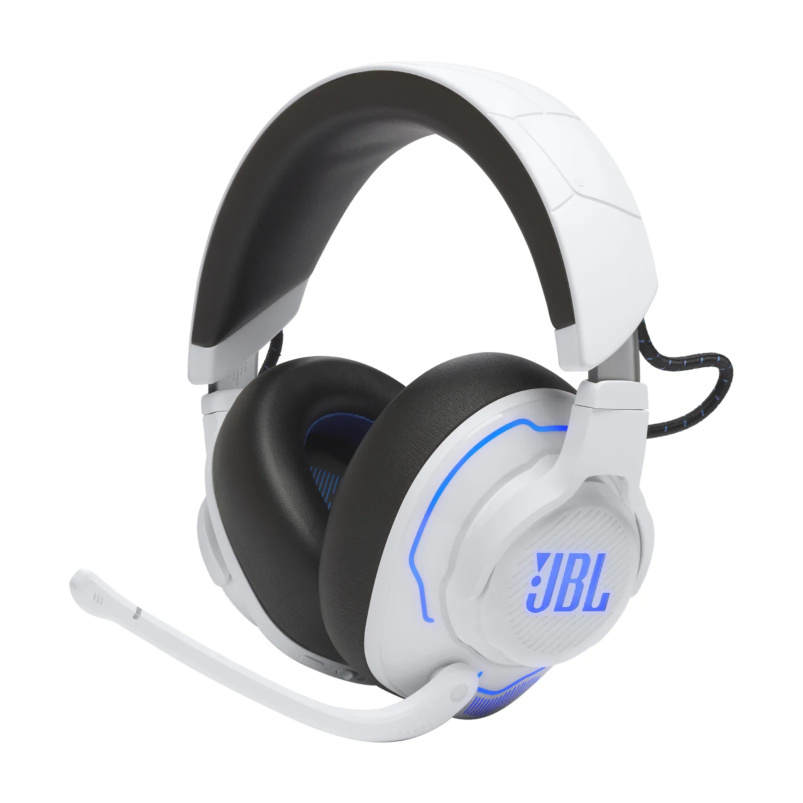 JBL Quantum 910 Playstation - wireless gaming headset, white/blue