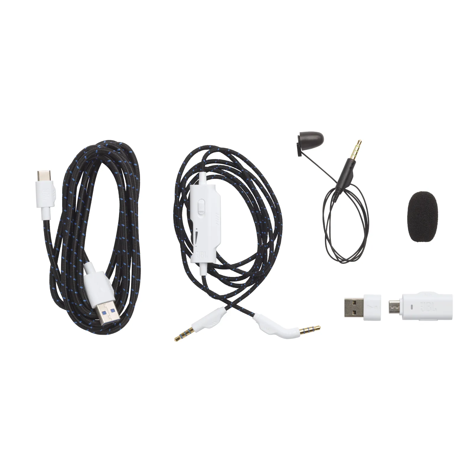 JBL Quantum 910 Playstation - wireless gaming headset, white/blue