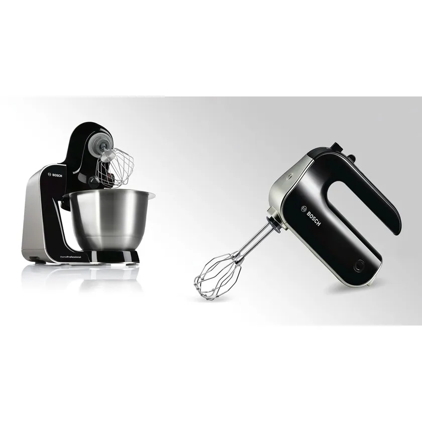 Bosch MFQ4730 Hand Mixer with Pulse Function - hand mixer, black/chrome