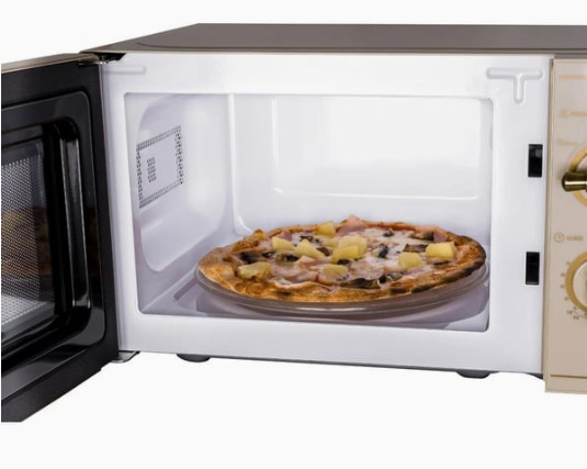 Midea MM720CJ7 Freestanding Microwave Oven, 700 W, 20 L, Cream