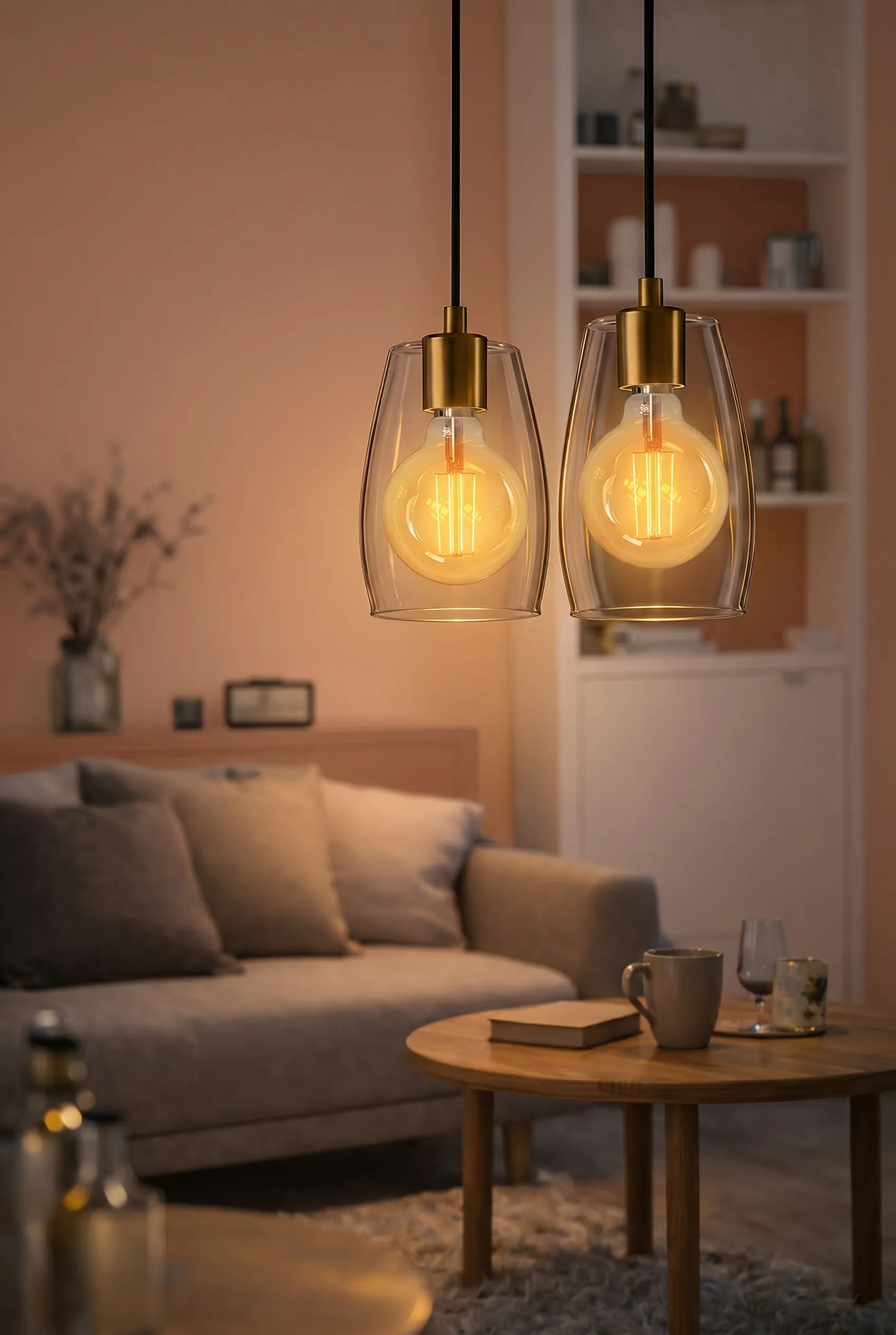 Deltaco Smart Home Filament G125 -&auml;lylamppu, E27, 5.5 W, 470 lm