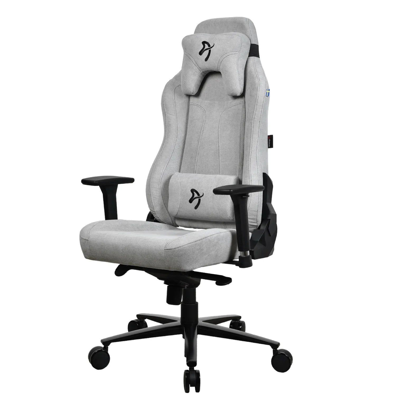 Arozzi Vernazza Soft Fabric -pelituoli, vaalean harmaa
