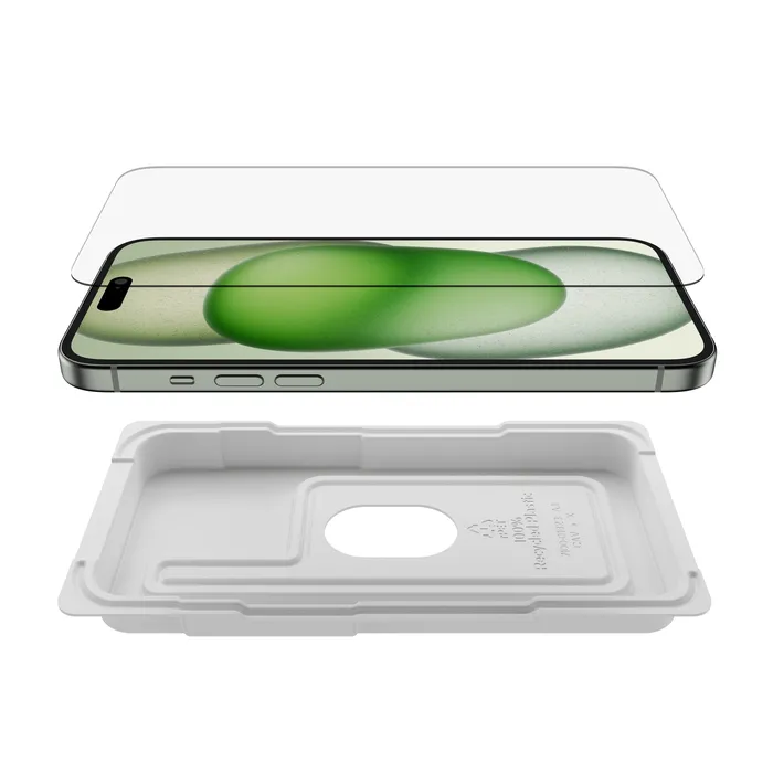 Belkin ScreenForce TemperedGlass Treated Screen Protector for iPhone 15 Plus