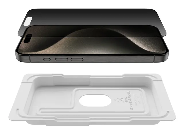 Belkin ScreenForce InvisiGlass Privacy Treated Screen iPhone 16 Pro - screen protector