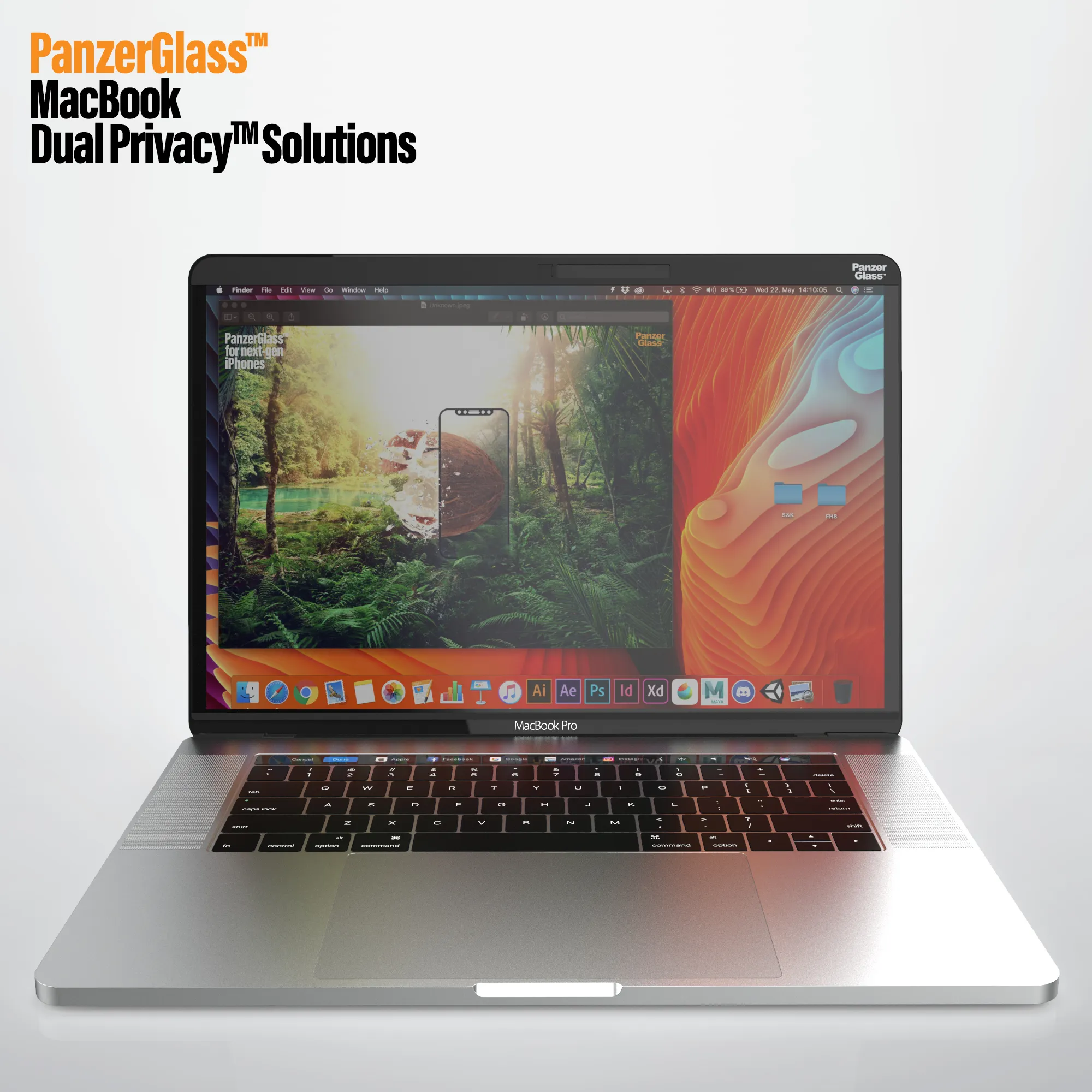 PanzerGlass Magnetic Privacy 15,4'' MacBook Pro