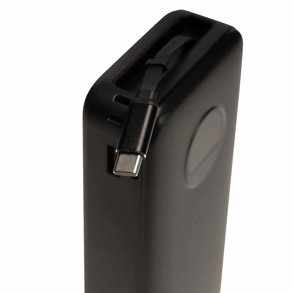 Denver 20.000 mAh 65W PD -varavirtalähde, Musta