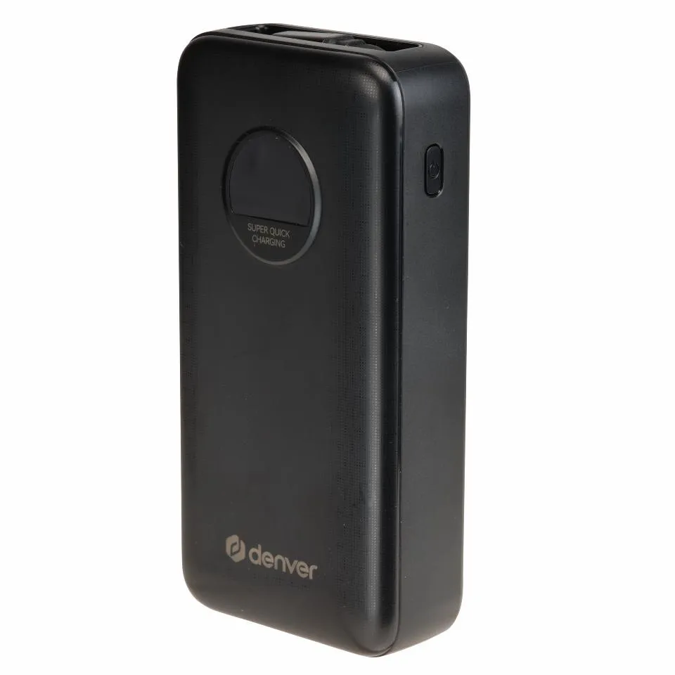 Denver 20.000 mAh 65W PD -varavirtal&auml;hde, Musta