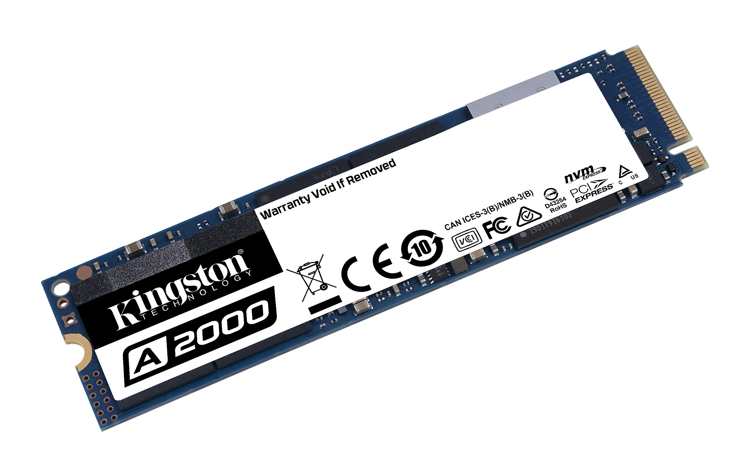 Kingston A2000 250 Gt M.2 NVMe -SSD-levy