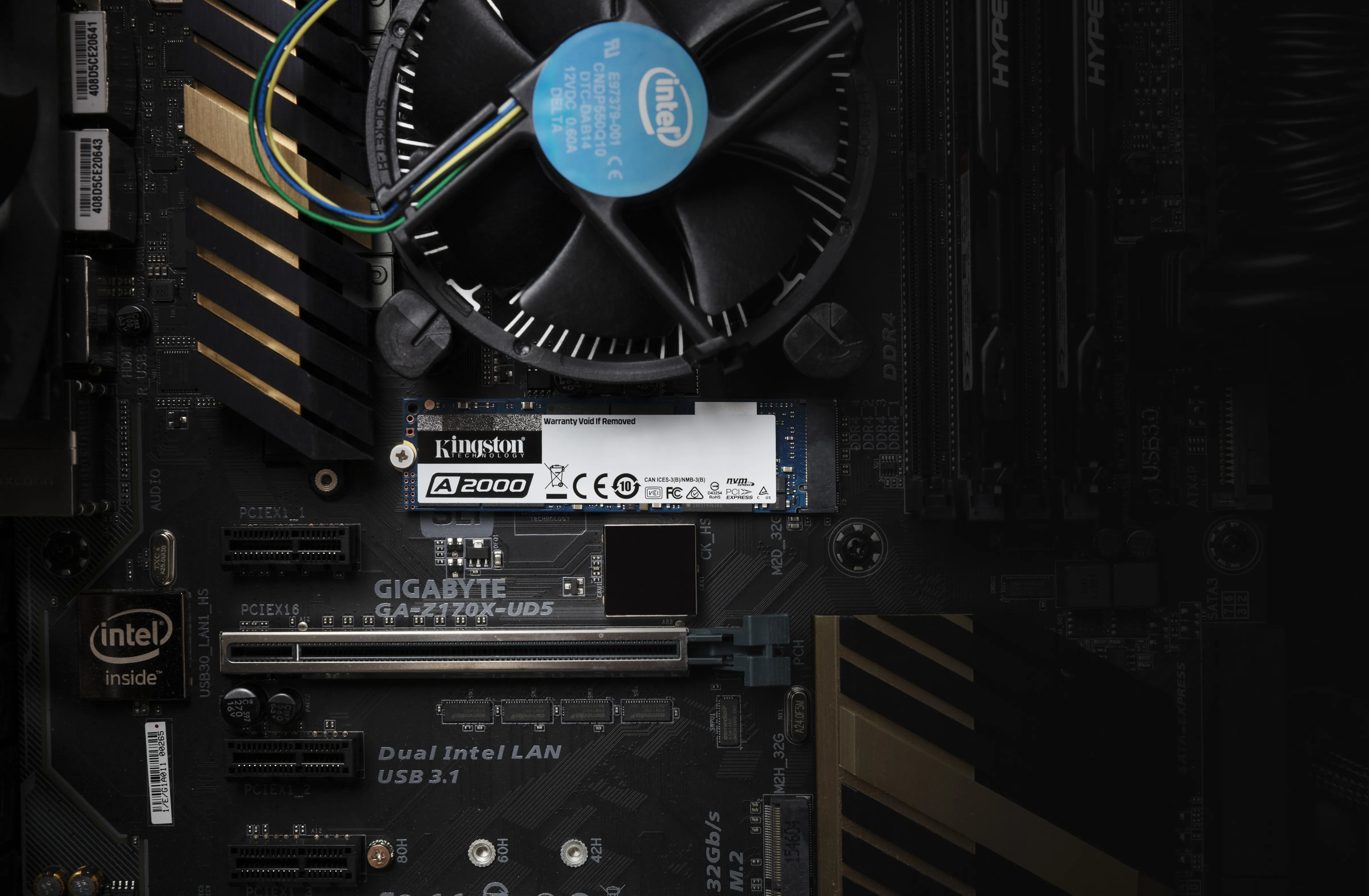 Kingston A2000 250 Gt M.2 NVMe -SSD-levy