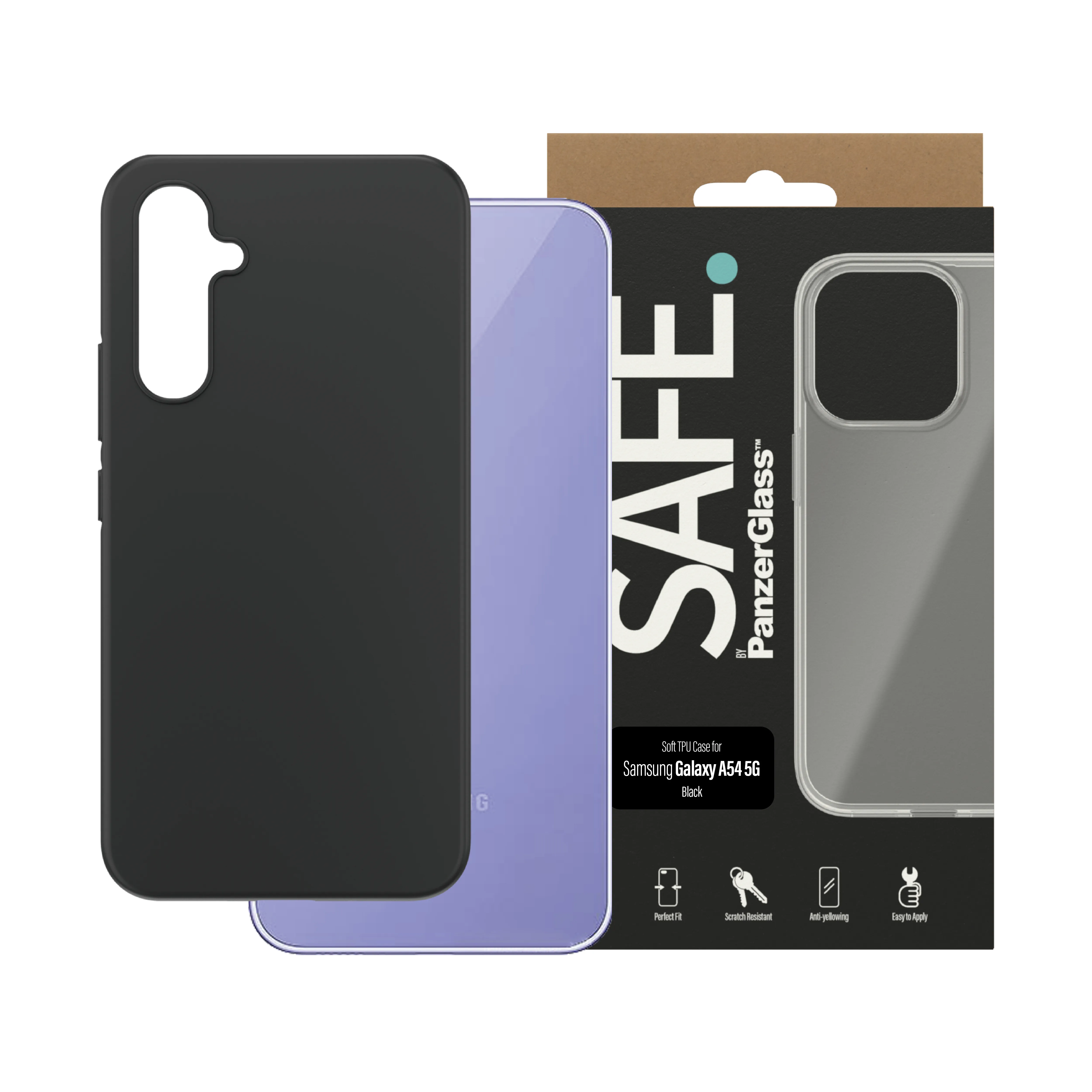 SAFE. by PanzerGlass Galaxy A54 Case, Black