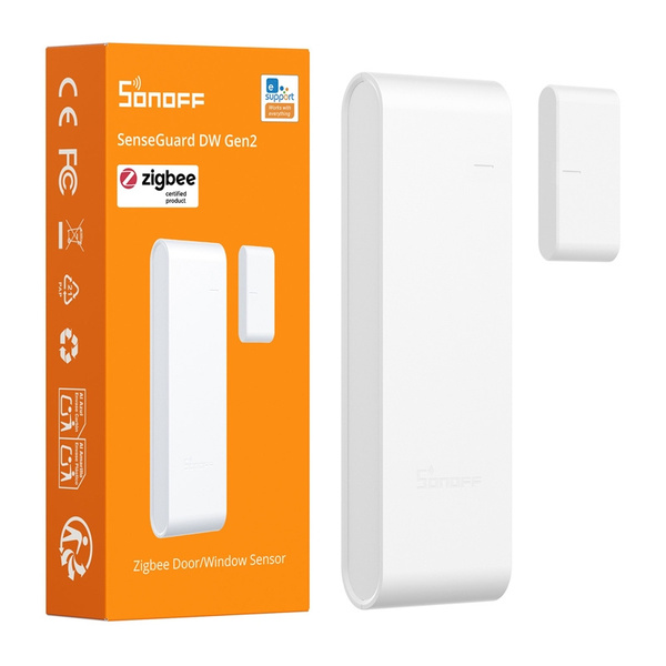 SONOFF SenseGuard DW Gen2 - Smart Door/Window Sensor, White