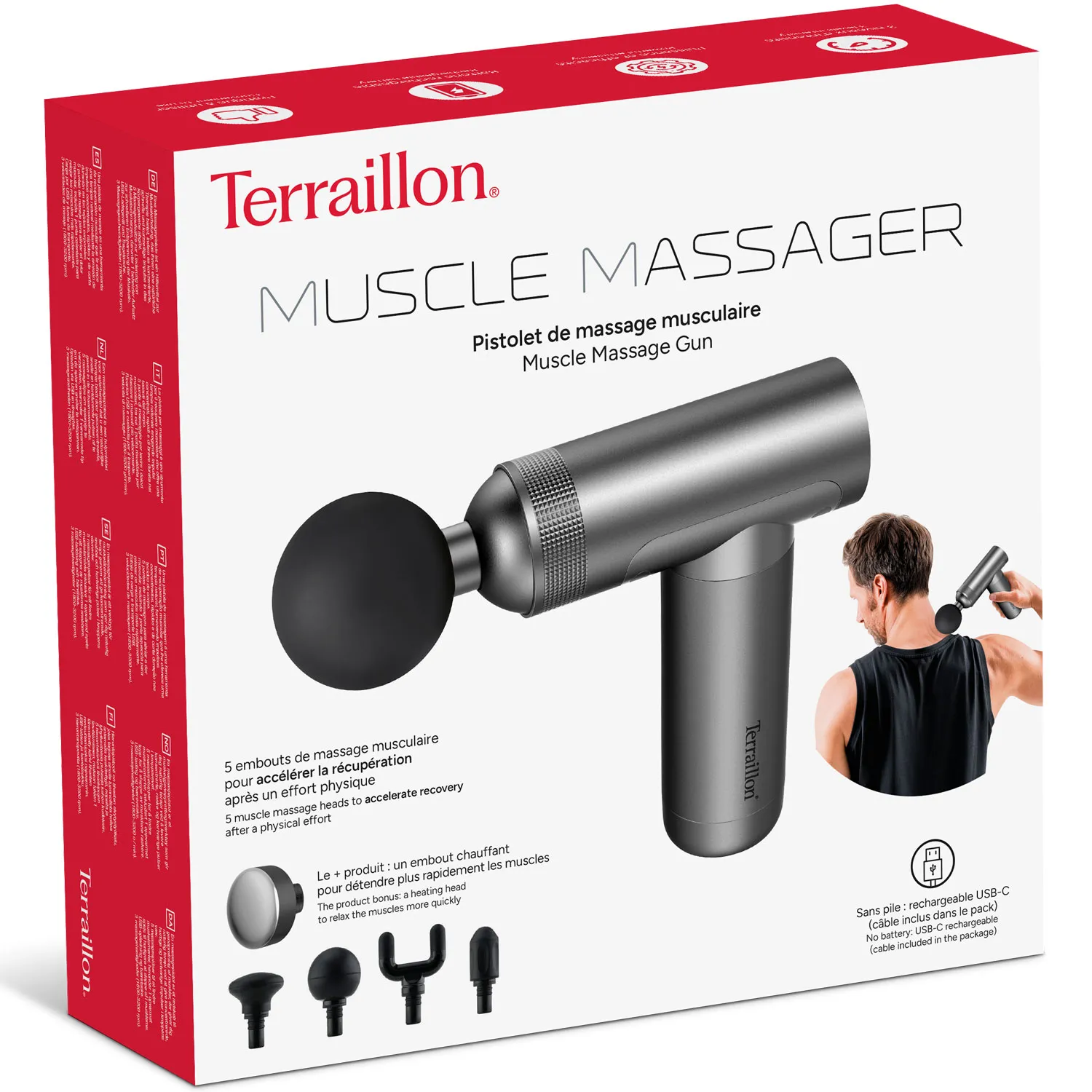 Terraillon Muscle Massager - muscle massage gun
