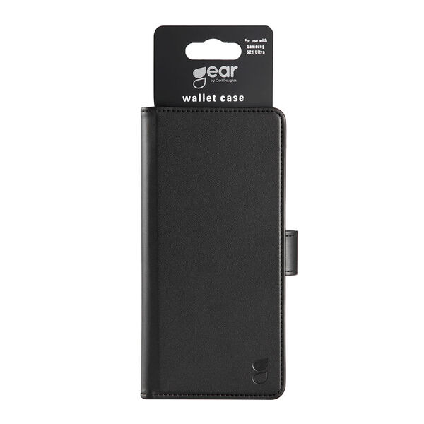 GEAR Wallet, Galaxy S21 Ultra -lompakkokotelo, Musta
