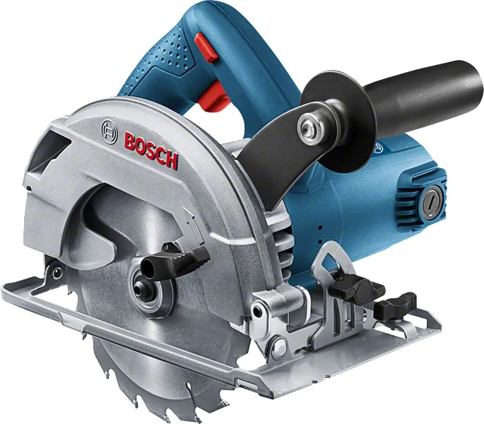 BOSCH GKS 600 Professional 165 millimeter sladdad handcirkels&aring;g 1200 watt svart och bl&aring;