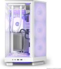 NZXT H6 RGB+ Midi-Tower Case with window and RGB lighting, White