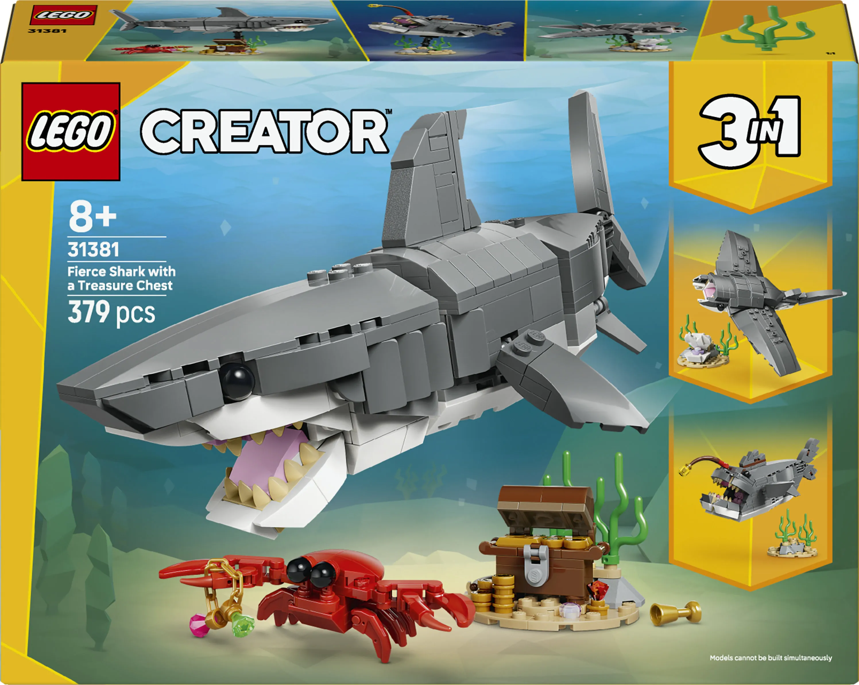 LEGO Creator Fierce Shark and Treasure Chest 31381