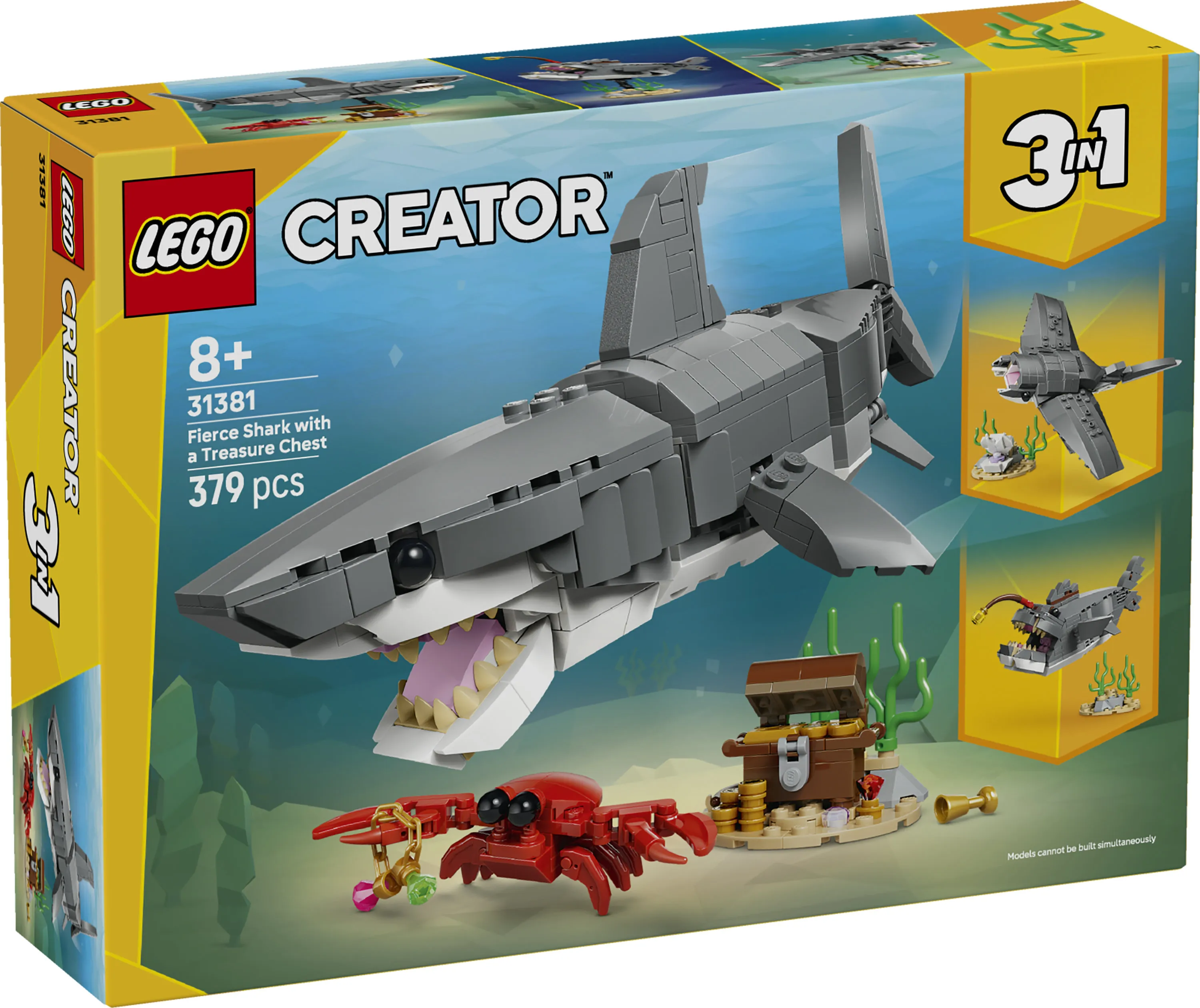 LEGO Creator Fierce Shark and Treasure Chest 31381
