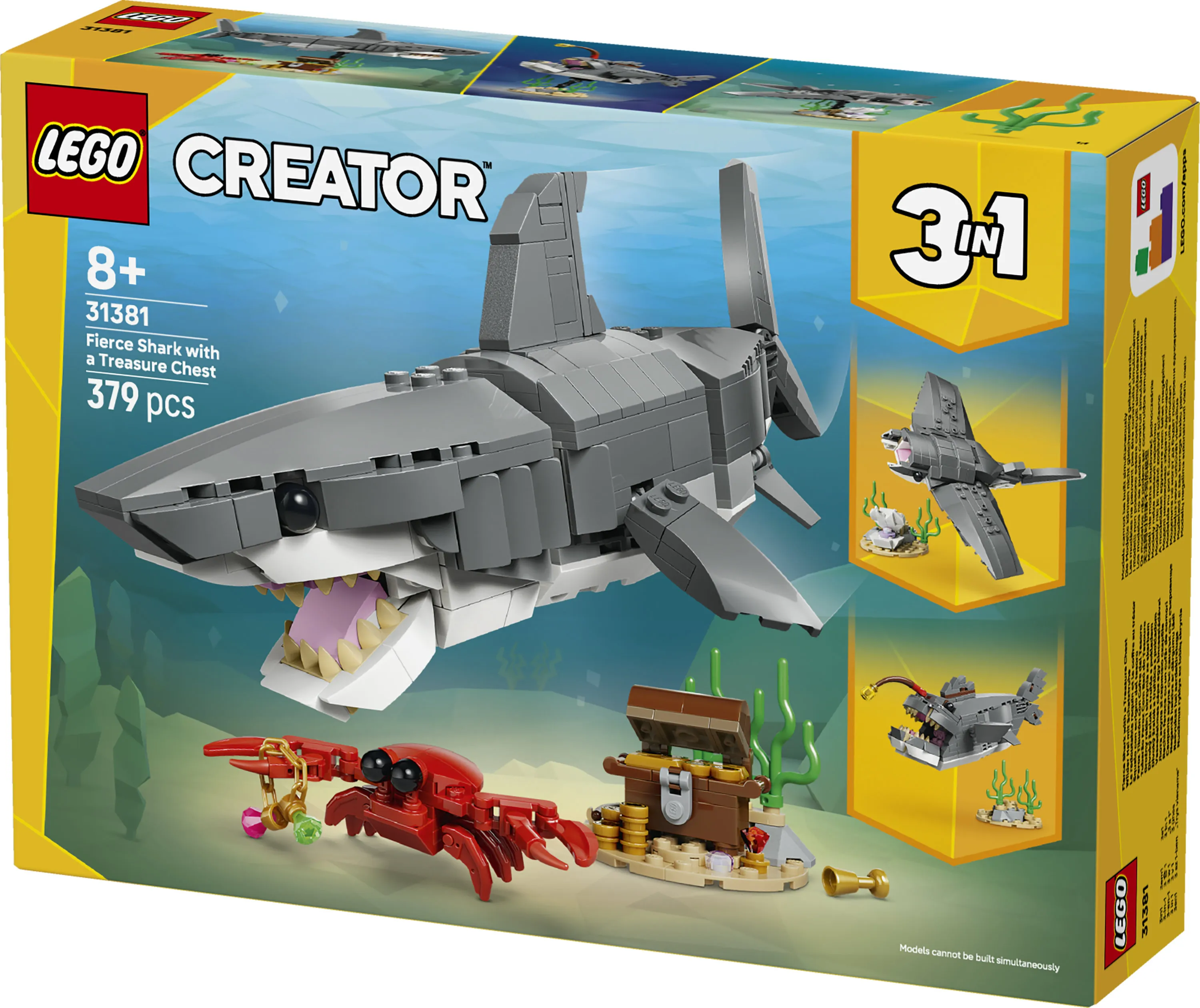LEGO Creator Fierce Shark and Treasure Chest 31381