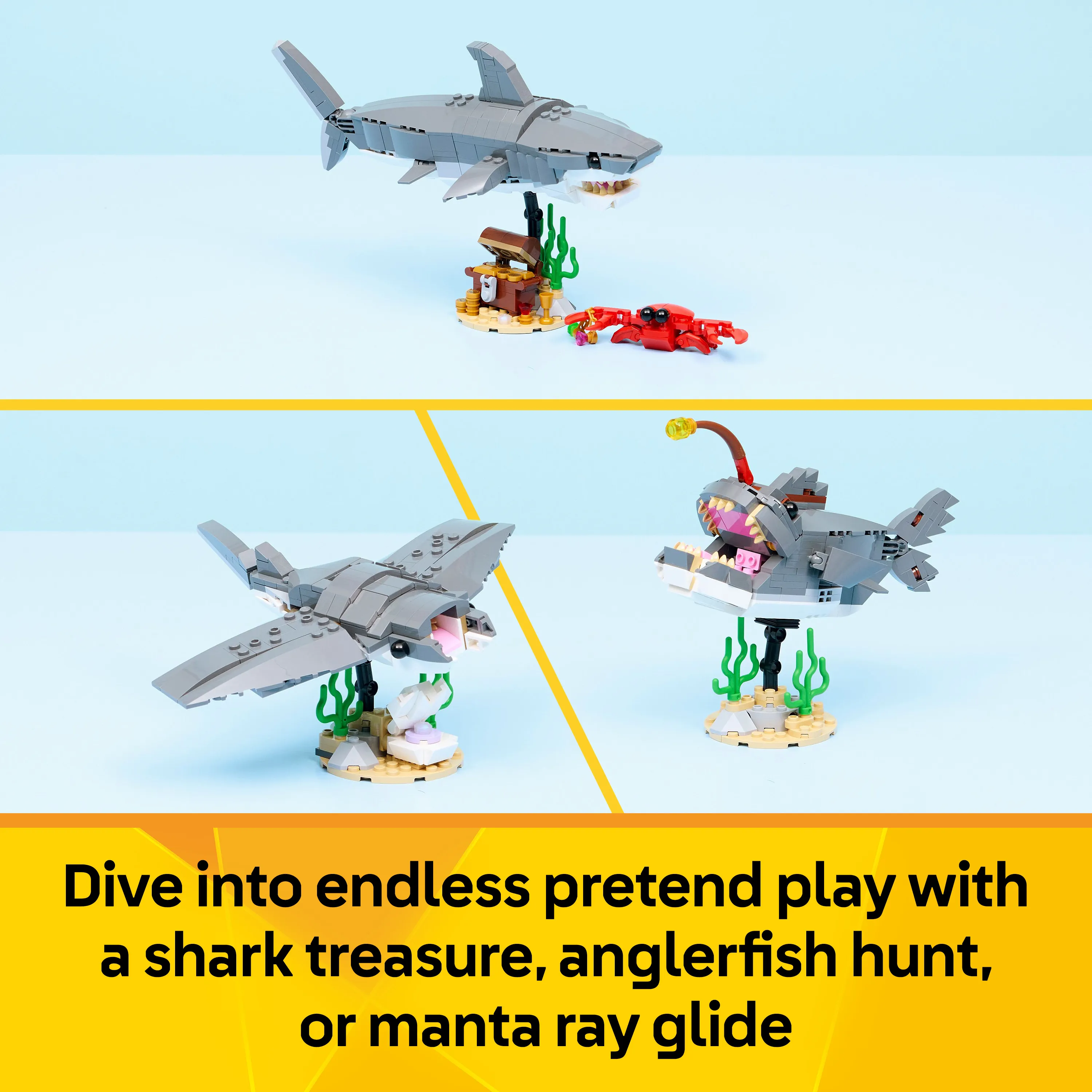 LEGO Creator Fierce Shark and Treasure Chest 31381