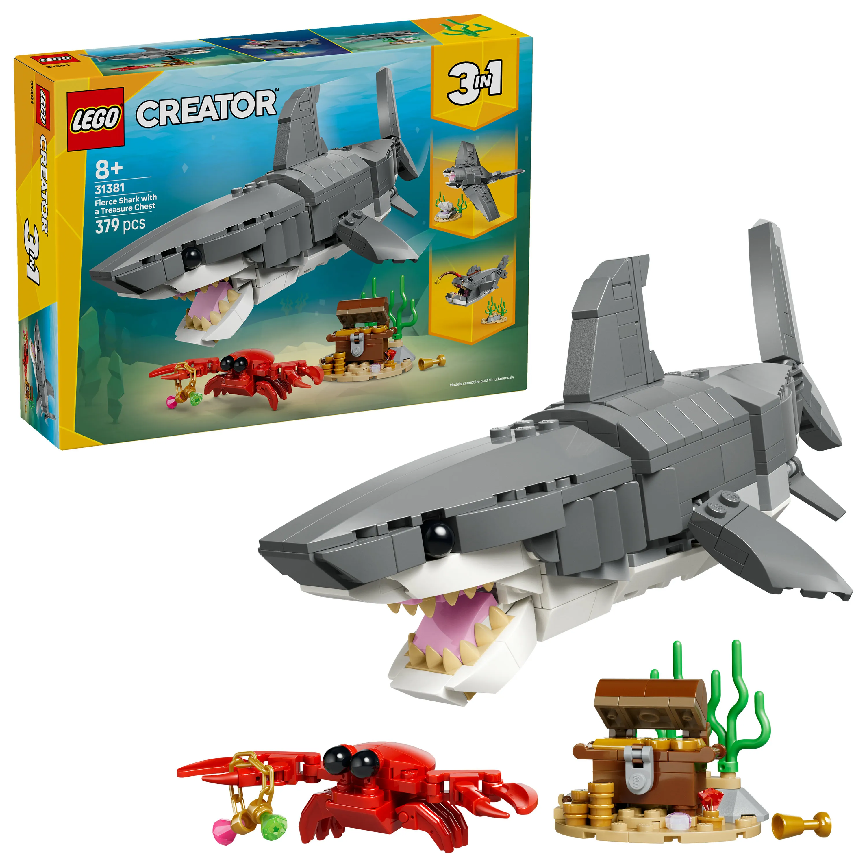 LEGO Creator Fierce Shark and Treasure Chest 31381