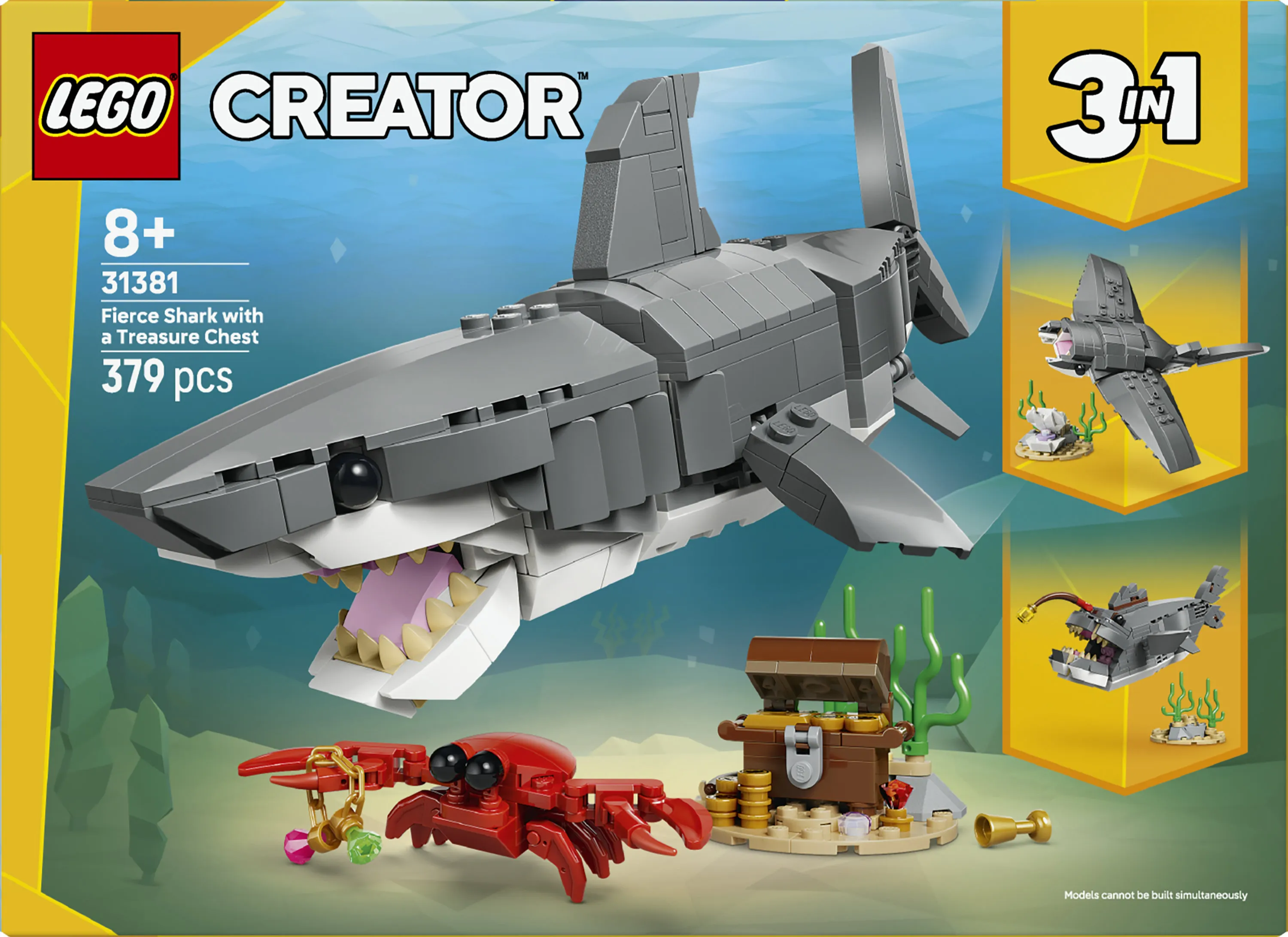 LEGO Creator Fierce Shark and Treasure Chest 31381