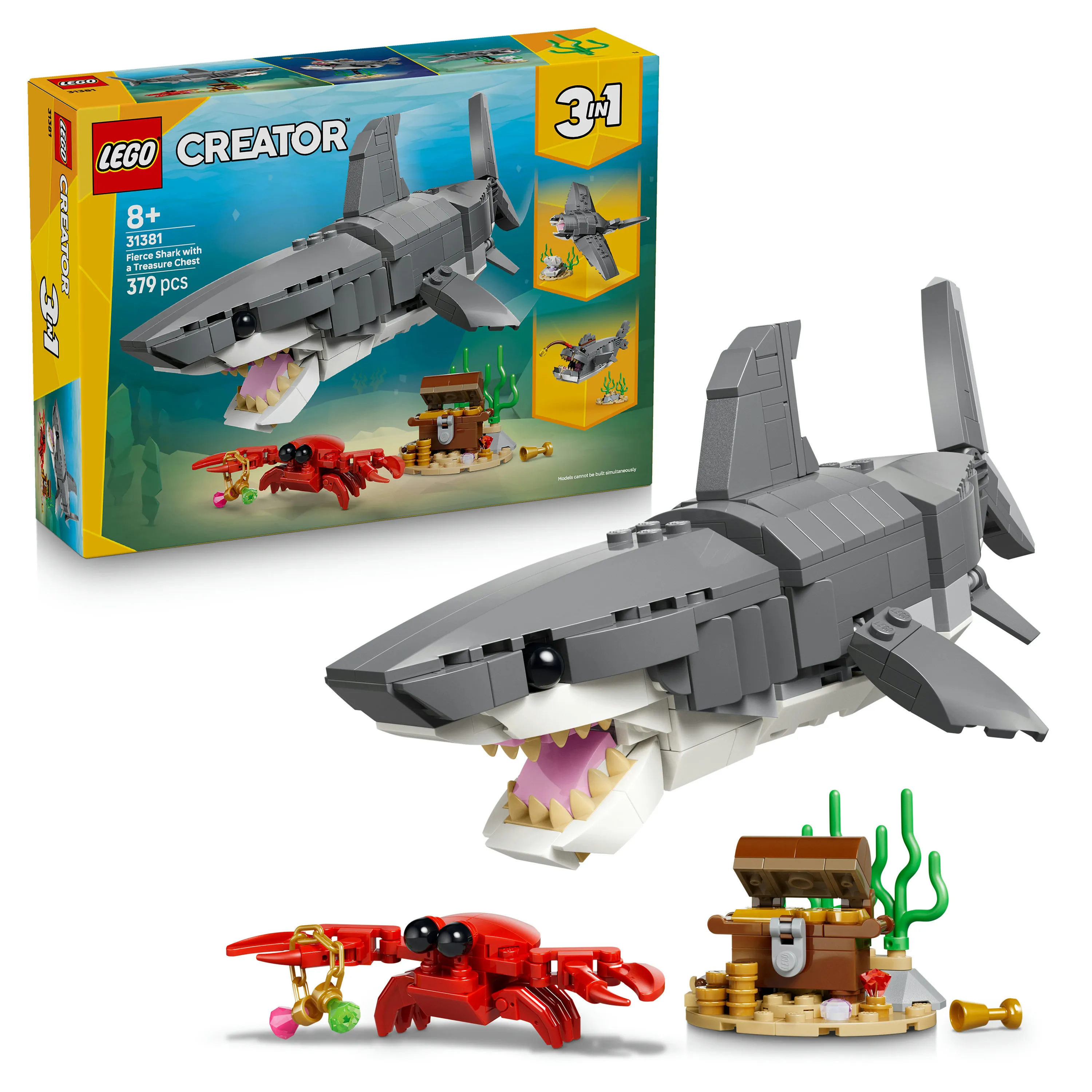 LEGO Creator Fierce Shark and Treasure Chest 31381