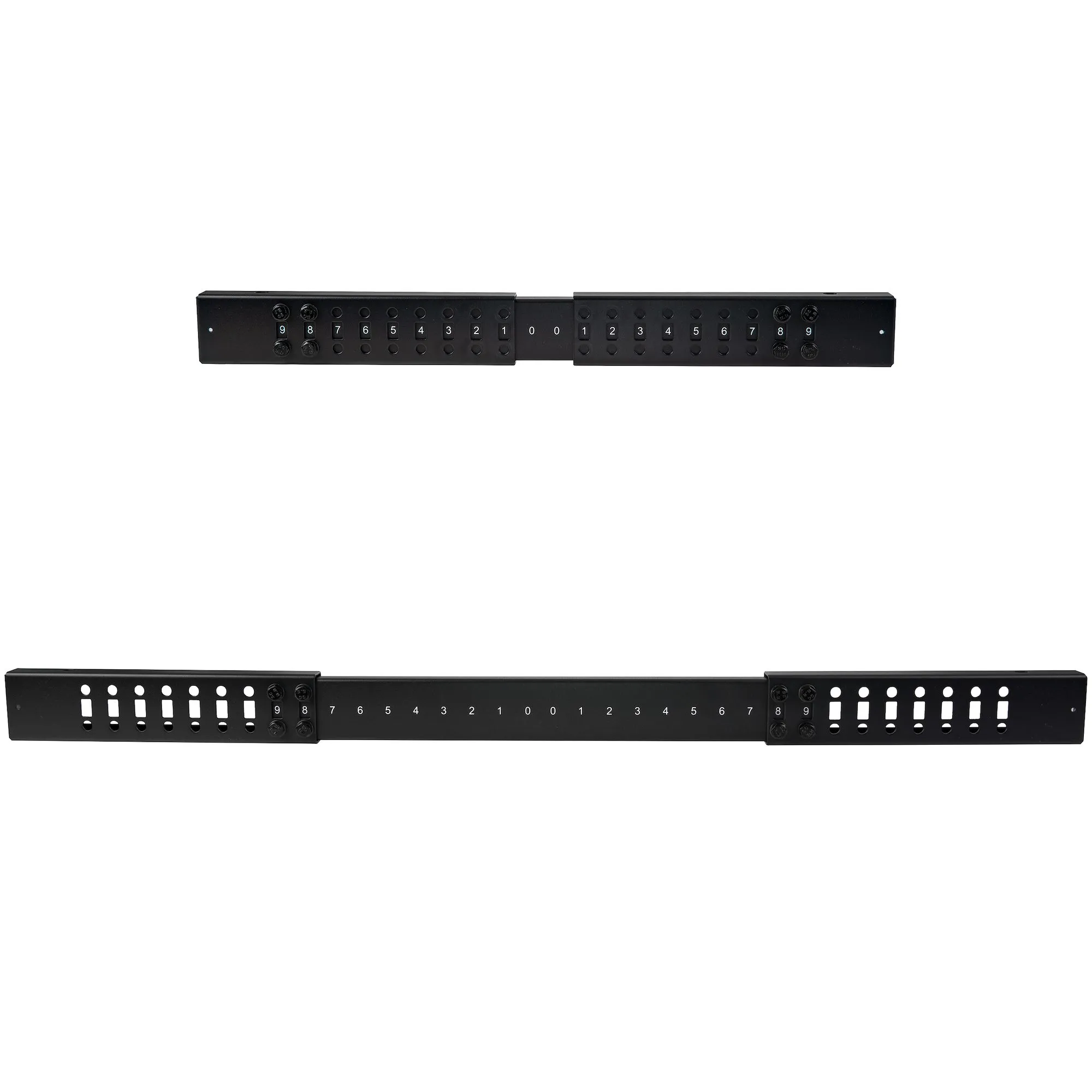 STARTECH.COM 18U Open Frame Rack - 4 Post - 22-40in. Adjustable Depth - 1200lb. Weight Capacity - w/ Casters and Cable Hooks