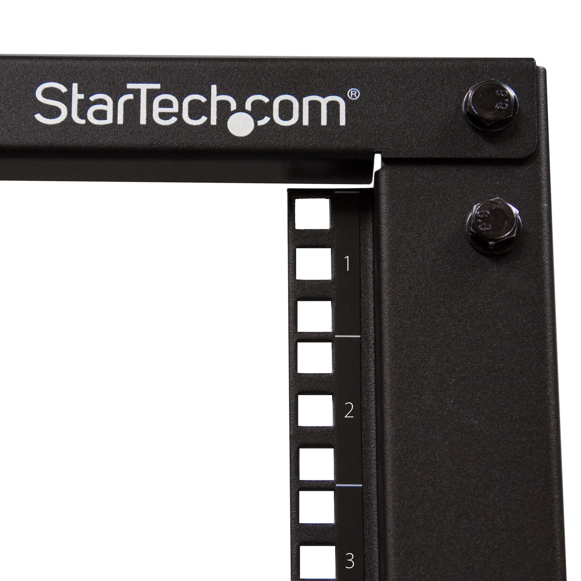 STARTECH.COM 18U Open Frame Rack - 4 Post - 22-40in. Adjustable Depth - 1200lb. Weight Capacity - w/ Casters and Cable Hooks